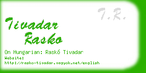 tivadar rasko business card